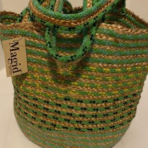 Large woven tote bag